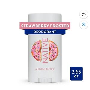 Dunkin x Native strawberry frosted donut deodorant